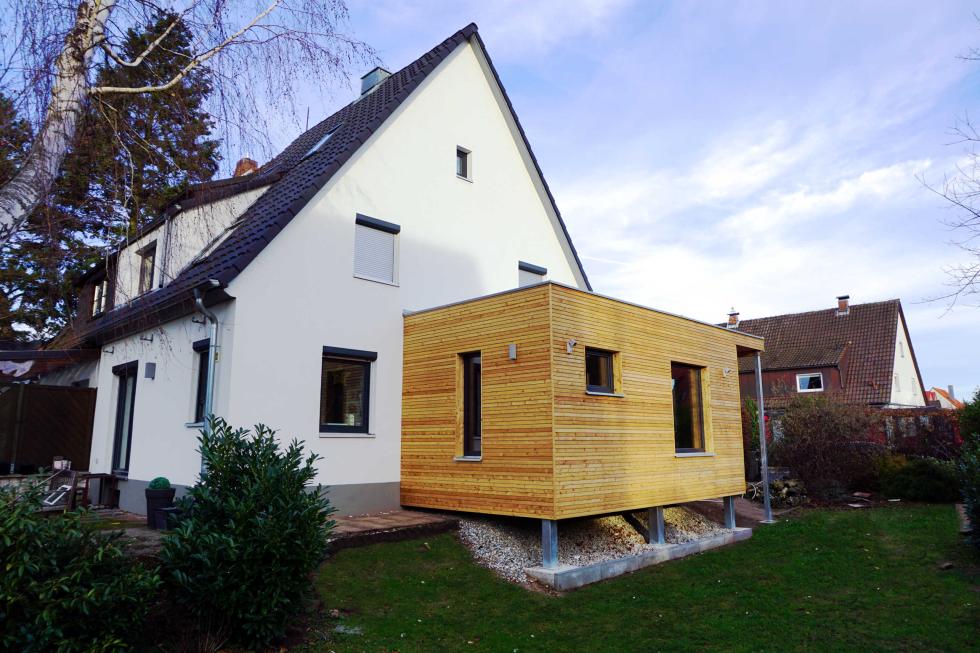 Neubau eines Anbaus an ein bestehendes Wohnhaus / Holzbau Keilholz